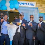 Madaxweynaha Dowladda Puntland oo Xariga ka jaray dhismaha Bangiga Dowladda Laantiisa magaalada Boosaaso[Sawirro]