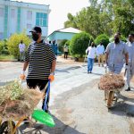 Madaxda iyo Shaqaalaha Wasaaradda Maaliyadda Dowladda Puntland oo Olole Nadaafadeed ka bilaabay xarunta Wasaaradda[Sawirro]
